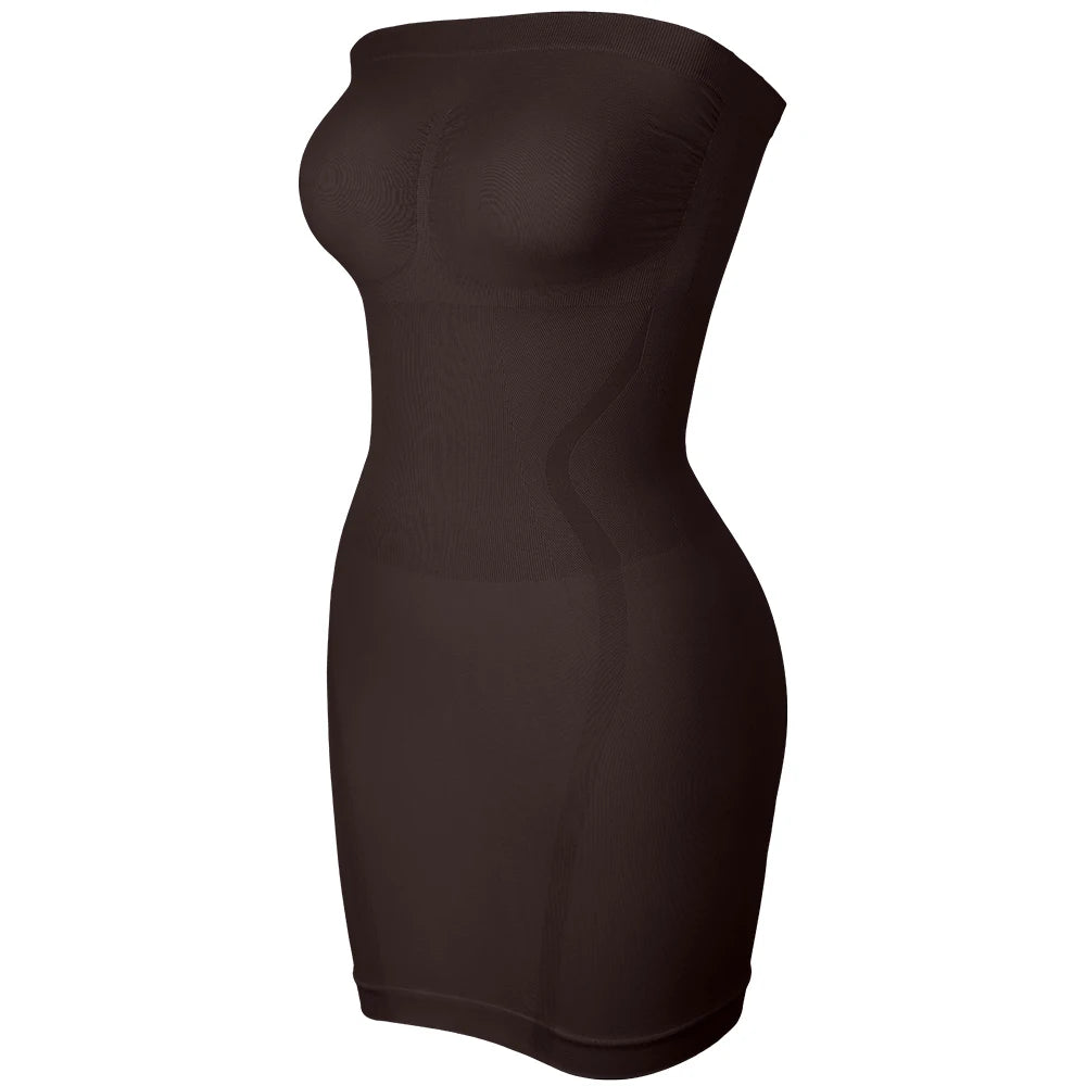 Tube Top Shaping Dress Women'S Full Body Control Shapewear High Elastic Hip Lifting Shapes Perfect Curves Wear Daily Wear Outfit
