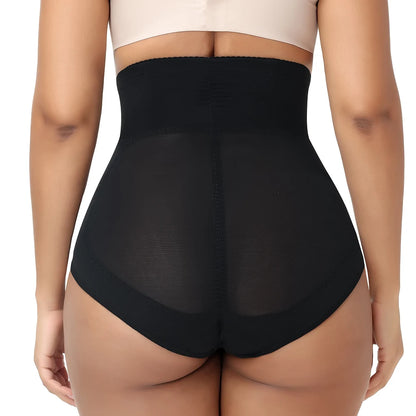 Women'S Tummy Control Shapewear Panties High Waist Elastic Mesh Body Shaper with Adjustable Hooks Butt Lifter Slimming Underwear