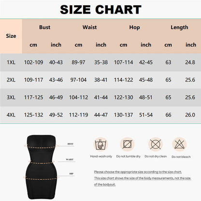 Tube Top Shaping Dress Women'S Full Body Control Shapewear High Elastic Hip Lifting Shapes Perfect Curves Wear Daily Wear Outfit