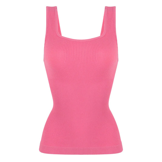Women'S Square Neck Shaper Vest Tummy Control S-3XL plus Size Female Sexy Fashion Compression Undershirt Outerwear Streetwear