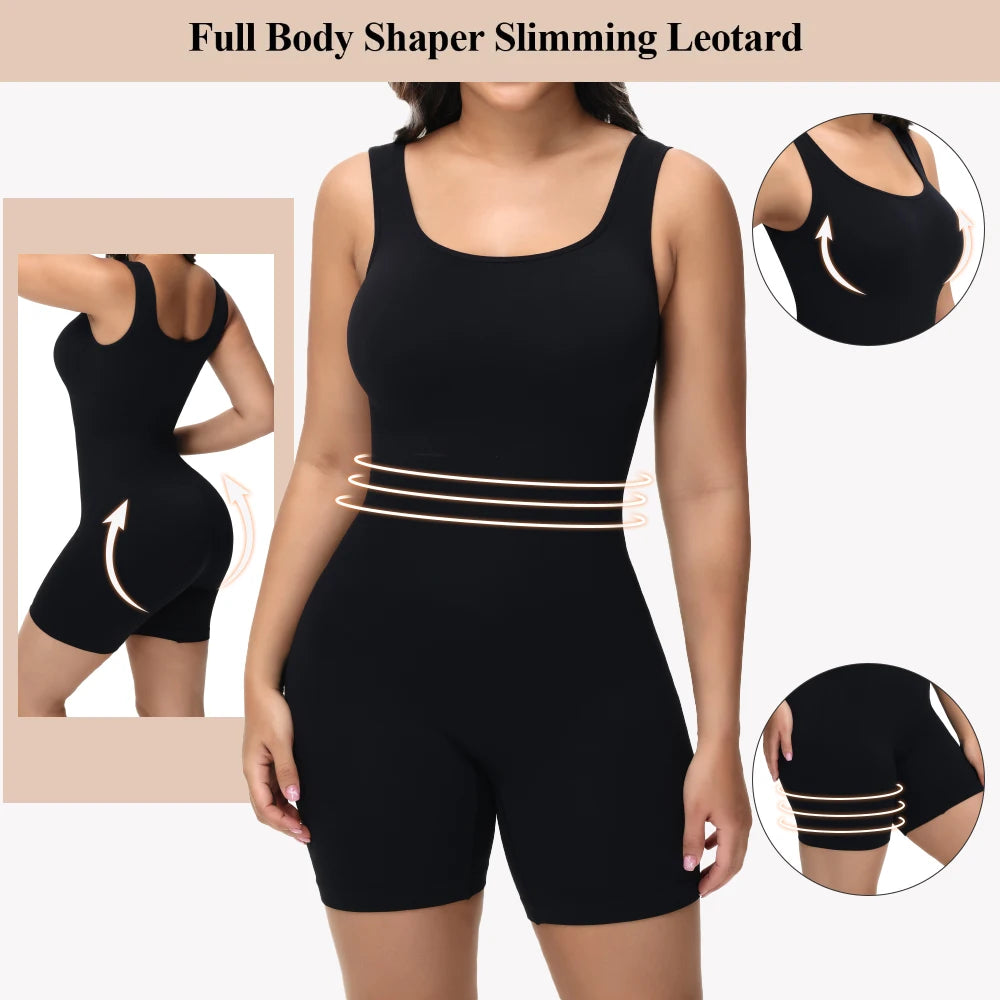 Thick Strap Slimming Jumpsuit Women'S Body Shaper Full Coverage Shapewear Open Crotch Slim Body Bodysuits Sexy Underwear Suit