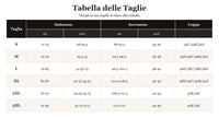 ArmoVita - tabella delle taglie