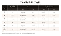 ArmoVita - tabella delle taglie