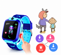 SOS button kids smartwatch with contacts Dad Grandma Mom [EN]