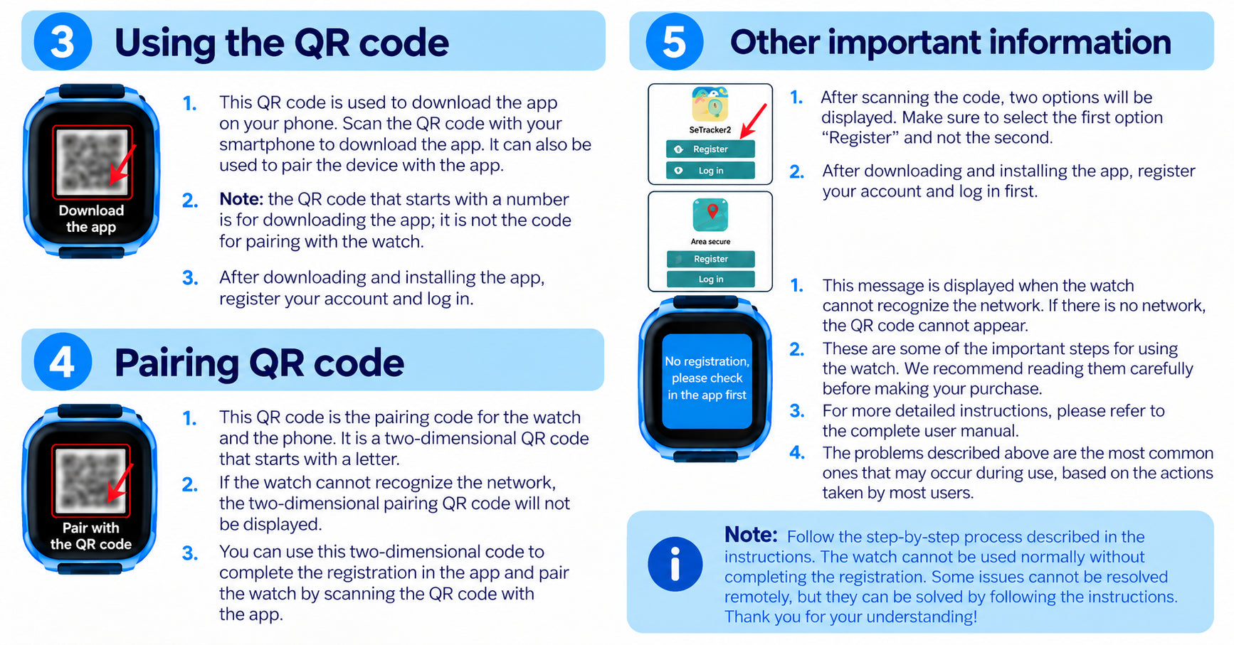 KidGuard setup instructions, step 3, 4 and 5